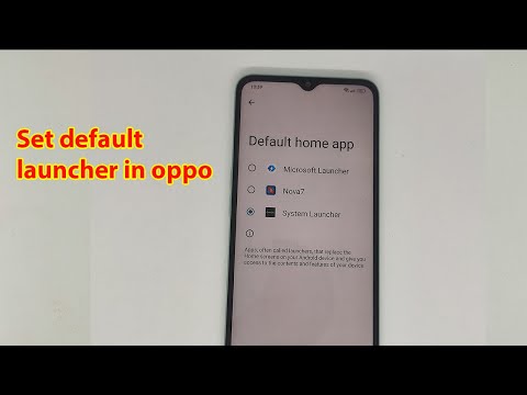 How to change default launcher in oppo