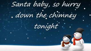 Santa Baby- Kylie Minogue (LYRICS)