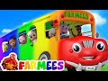 Wheels On The Bus Songs For Childrens 3D Color Bus For Kids By Farmees