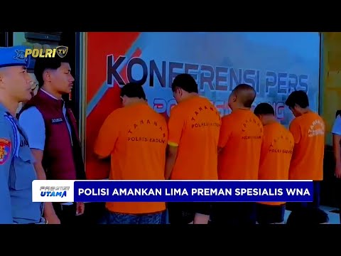 POLRES BADUNG AMANKAN LIMA PELAKU PREMANISME SPESIALIS WNA
