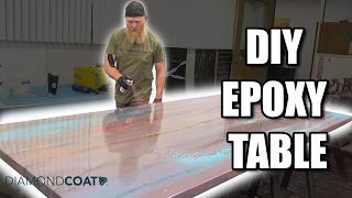 How We Turned Particle Board Into an EPIC Epoxy DIY Table