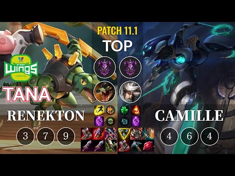 JAG TaNa Renekton vs Camille Top - KR Patch 11.1