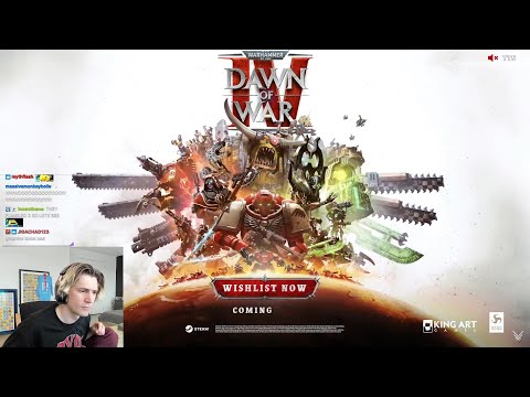 Реакция xQc на Warhammer 40000: Dawn Of War IV | Анонс-трейлер