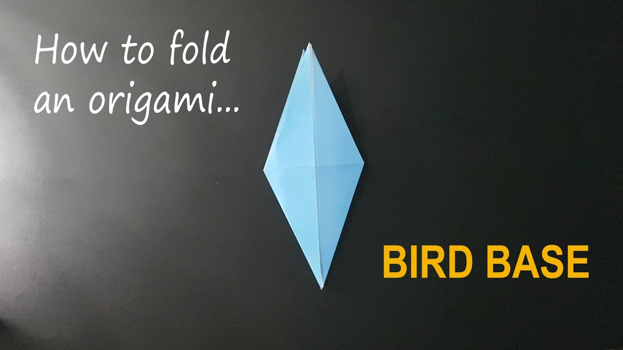 Origami Bird Base Tutorial