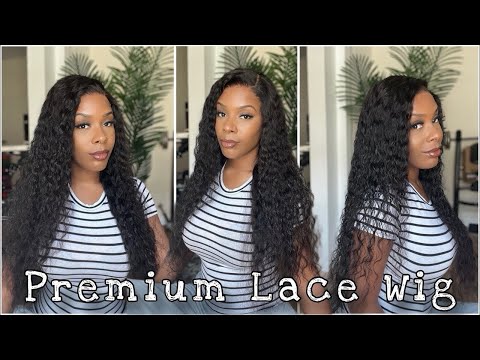 Water Wave Wear and Go Wig Pre Cut Pre Bleached 5x5 HD Lace Wig