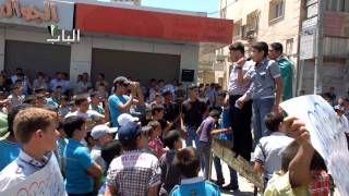 preview picture of video 'مدينة الباب :انطلاق مظاهرة رائعة في جمعة المشروع الصفوي تهديد للأمة جـ1'