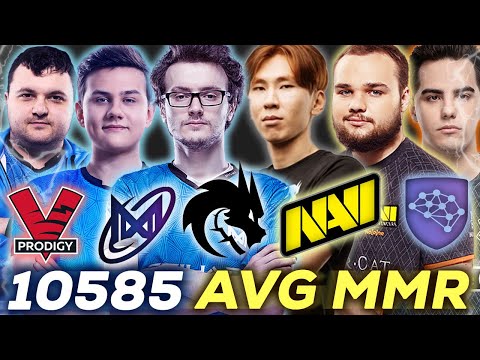 10.585 AVERAGE MMR GAME feat. Miracle, MinD_ContRoL, iLTW, TORONTOTOKYO - ONLY Pro Players Dota 2