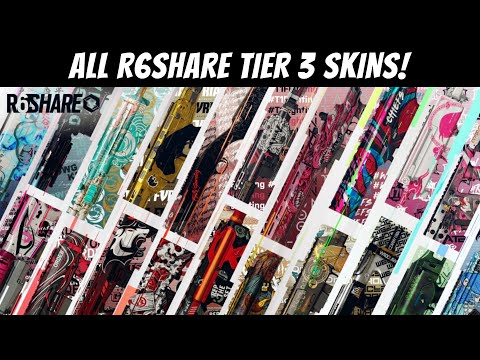 ALL R6SHARE TIER 3 SKINS! - Rainbow Six Siege