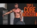 TOP 5 Core Exercises for Men - NO Crunches or Sit Ups!