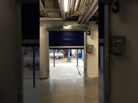industrial high speed PVC roll up door designed for warehouses, production areas and industrial facilities