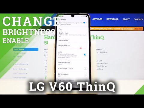 How to Use Auto Brightness in LG V60 ThinQ – Adjust Screen Brightness