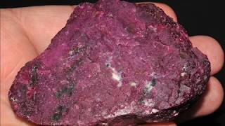 Corundum Ruby and Sapphire Crystallized Rough