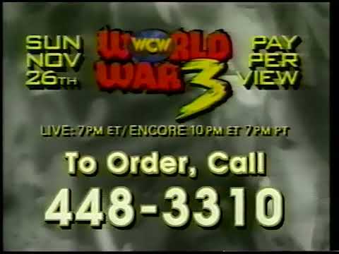 WCW World War 3 Wrestling Pay-Per-View Ad (1995)