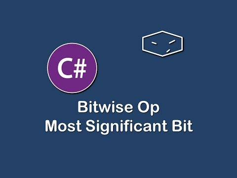 bitwise op most significant bit in c