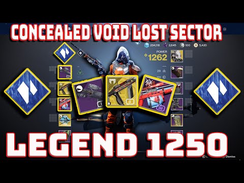 Solo Legend Concealed Void Lost Sector w/ RiskRunner (Platinum)