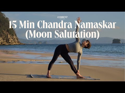 15 Min Chandra Namaskar (Moon Salutation) | Yin energy