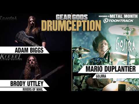 RIVERS OF NIHIL's Brody Uttley and Adam Biggs x GOJIRA's Mario Duplantier - DRUMCEPTION | GEAR GODS