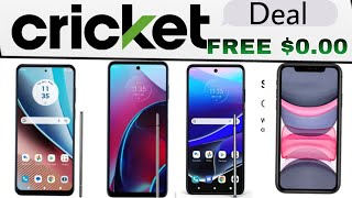 Cricket wireless new deals zero down free phones !!!!