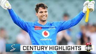 Classy Carey slams first century of BBL|10 | KFC BBL|10