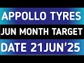 APOLLO TYRES STOCK LATEST NEWS 21JUN 25 APOLLO TYRES SHARE LATEST NEWS UPDATES WITH TARGET ANALYSIS