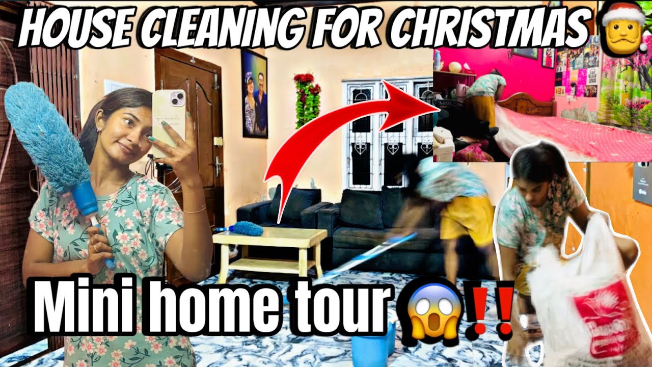 SOLO WHOLE HOUSE CLEANING 😳 | Christmas special 🫣  | #hinanbargale