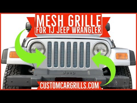 1997 - 2006 Jeep Wrangler TJ Mesh Grill Insert kit by customcargrills