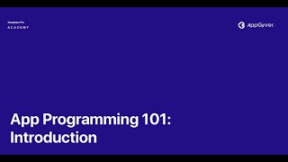 Download the video "App Programming 101 with AppGyver — Introduction"