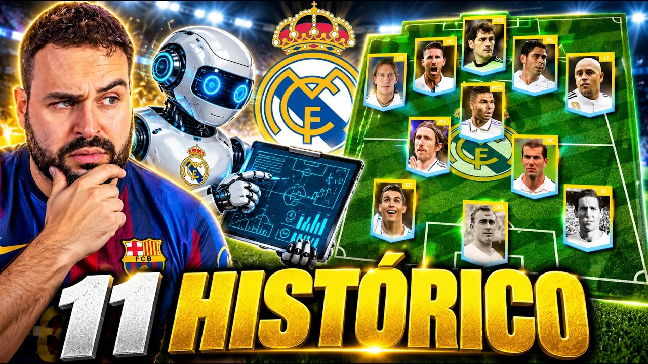 MANCUER REACCIONA al MEJOR 11 de la HISTORIA del REAL MADRID según la IA - ¿IMPARABLE?