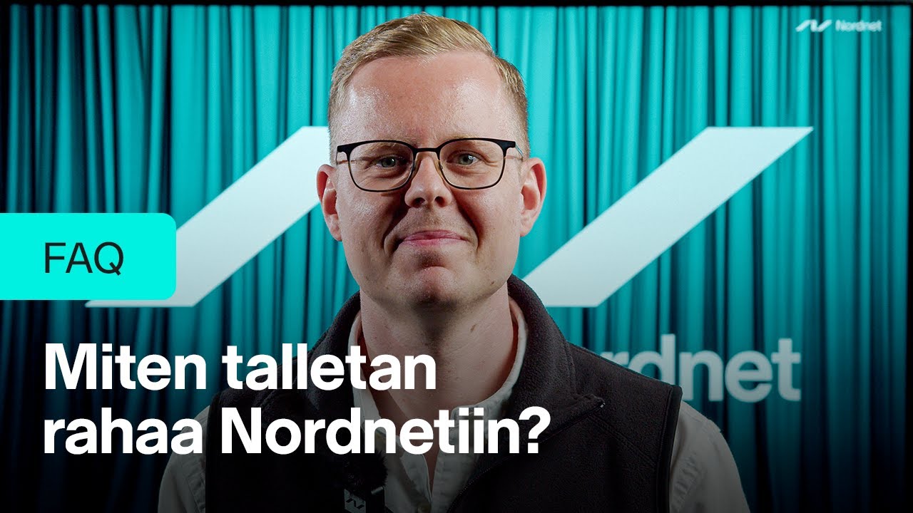 Näin teet talletuksen.