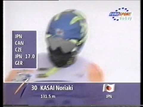 Noriaki Kasai - 131.5 m - Hakuba 1997