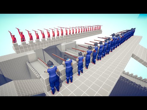 Tournament On Modern Castle With Archer Towers Map | Totally Accurate Battle Simulator TABS