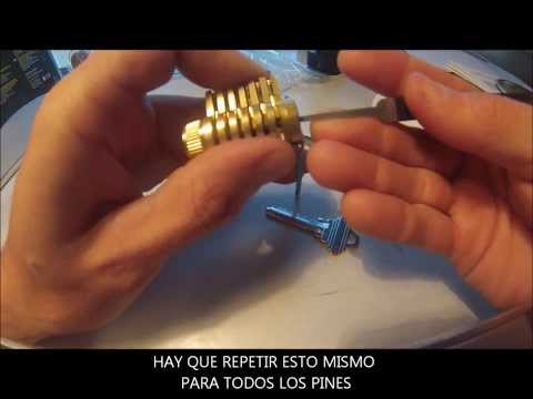 tutorial basico de ganzuado de cilindro de entrenamiento