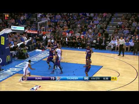 Kendrick Perkins Highlights Suns vs. Thunder 12.14.2014 - 5 Points, 10 Rebounds