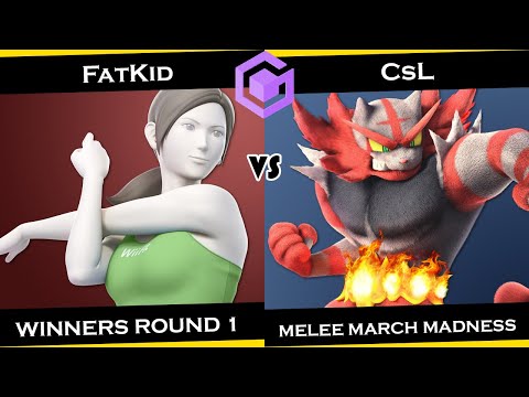 FatKid (Wii Fit Trainer) v. CsL (Incineroar) - Winners Round 1 - Melee March Madness