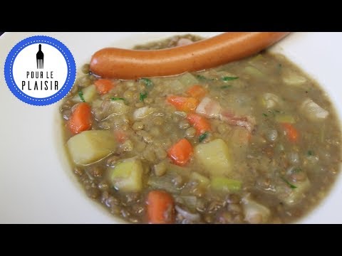 Linsensuppe - Linseneintopf mit Würstchen / Thomas kocht