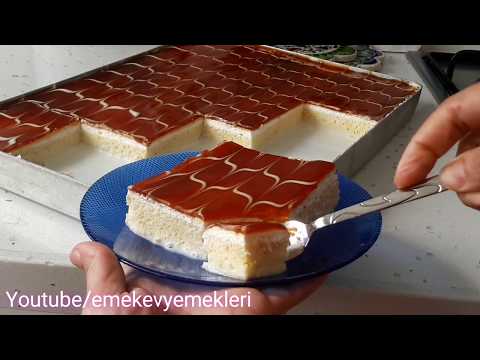 It is very easy to make a glass-shiny caramel sauce. Everyone should try trileçe.😎