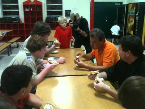 2010 Cub Scout Pack 313 Pie Eating Contest - Demian part 1 of 2