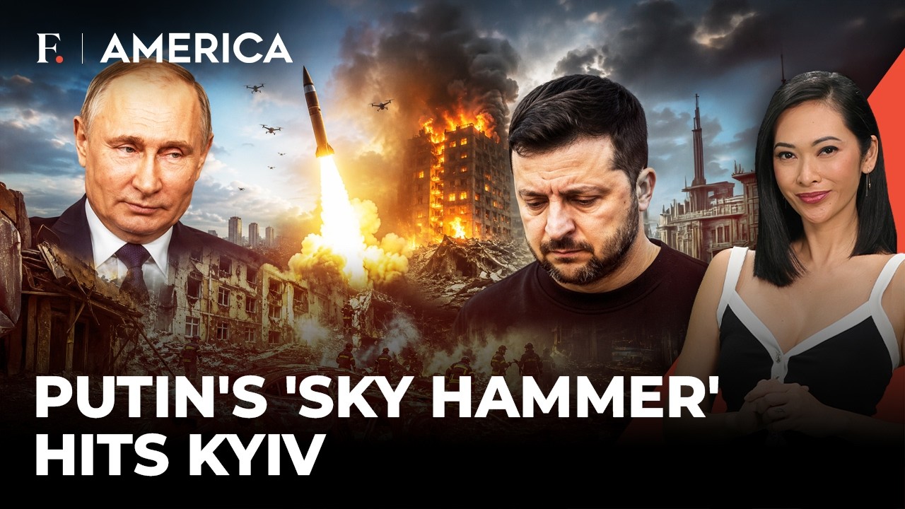 Putin Unleashes Ballistic Missile & Drone Attack on Kyiv, Ukraine War Escalates | Firstpost America