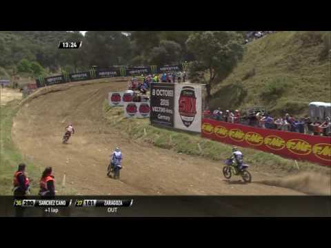 Pauls Jonass & Benoit Paturel pass Aleksandr Tonkov MXGP of Spain MX2 Race 1 - motocross 2016