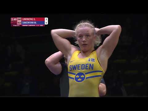 BRONZE WW - 57 kg: S. LINDBORG (SWE) v. M. SIMONYAN (RUS)