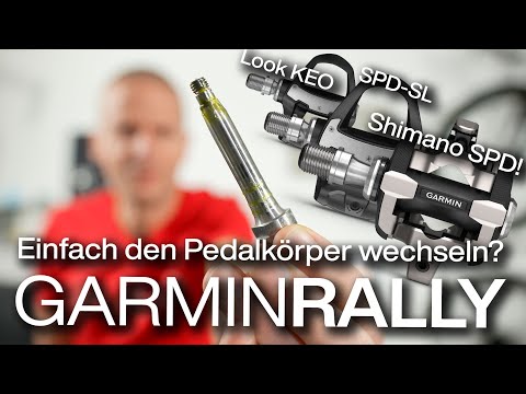 Garmin Rally Wattmess-Pedale/Powermeter für Shimano SPD,SPD SL &amp; Look Keo! XC200, RS200 &amp; RK200