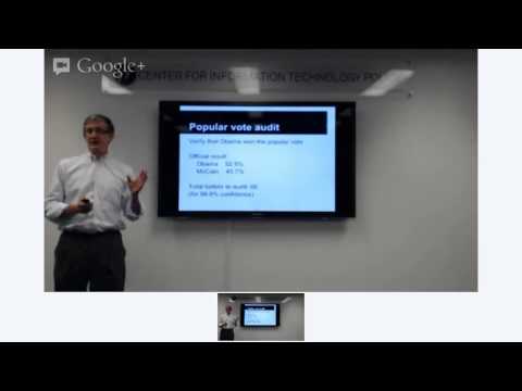 Edward Felten and Joshua Kroll -- The State of Electronic Voting