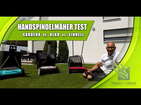 Handspindelmäher Vergleich | Einhell - Gardena - Alko | Qualität und Schnittleistung