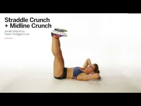 How To Do A Straddle Crunch + Midline Crunch with Jennifer Widerstrom | Health