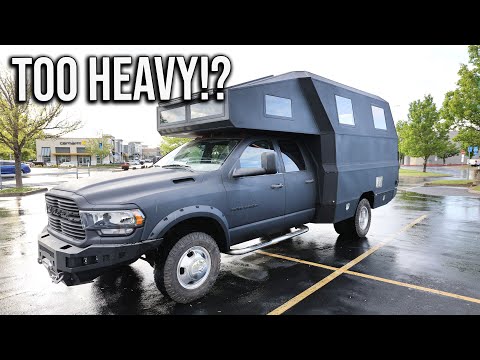 Fist Test Drive Of Our DIY Camper Truck - Is It Too Heavy??