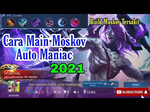 Build Moskov MM Mobile legend auto maniac Build tersakit Musuh Auto ampun | Mobile Legend Indonesia