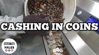 Cashing In A 5 Gallon Bucket of COINS | HOW MUCH DID WE GET? / I Bought An Abandoned Storage Unit