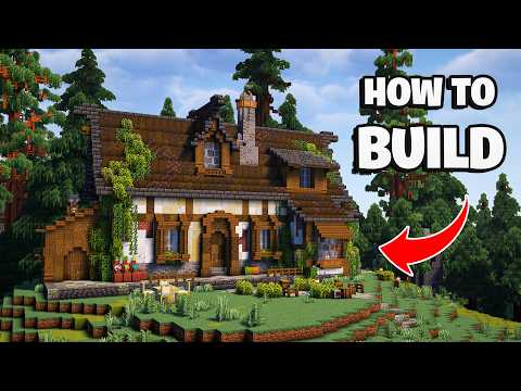 Minecraft | How to Build a Cozy Rustic House – Full Tutorial (With Interior!)