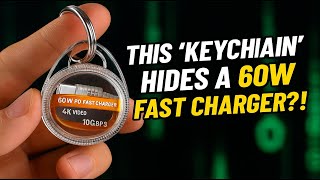 This “Keychain” Hides a 60W Fast Charger?! #edcgear #techgadget #fastcharging #usbkeychain