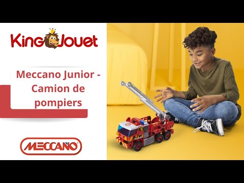 Meccano Junior - Camion de pompiers Meccano : King Jouet, Meccano,  engrenages Meccano - Jeux de construction